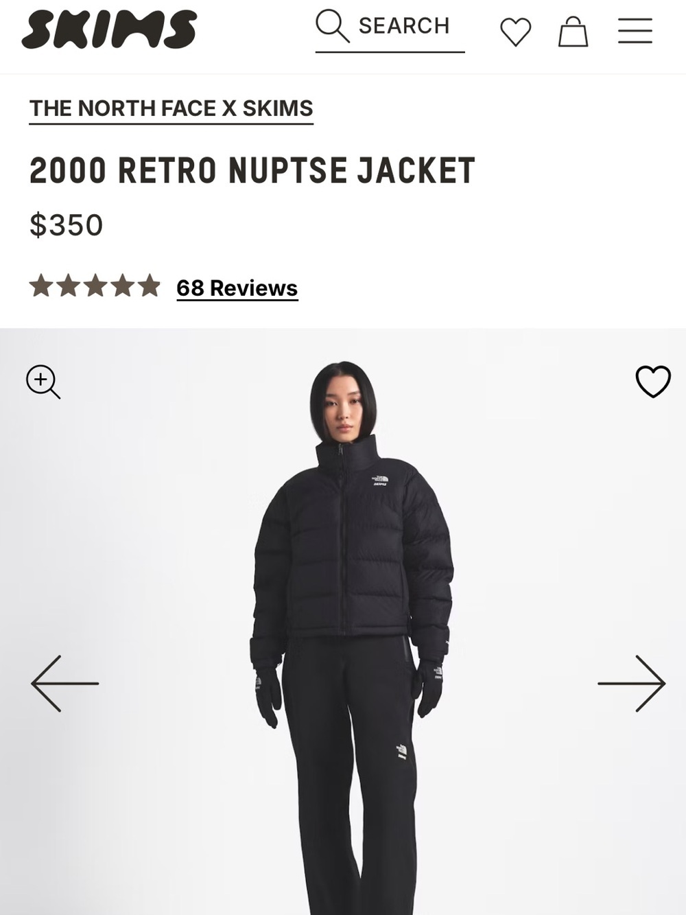 THE NORTH FACE X SKIMS
2000 RETRO NUPTSE JACKET M - Picture 4 of 15